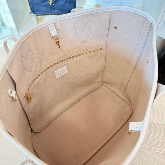 Louis Vuitton Empreinte Monogram Spring In The City Neverfull MM Beige Cream - Picture 6 of 14